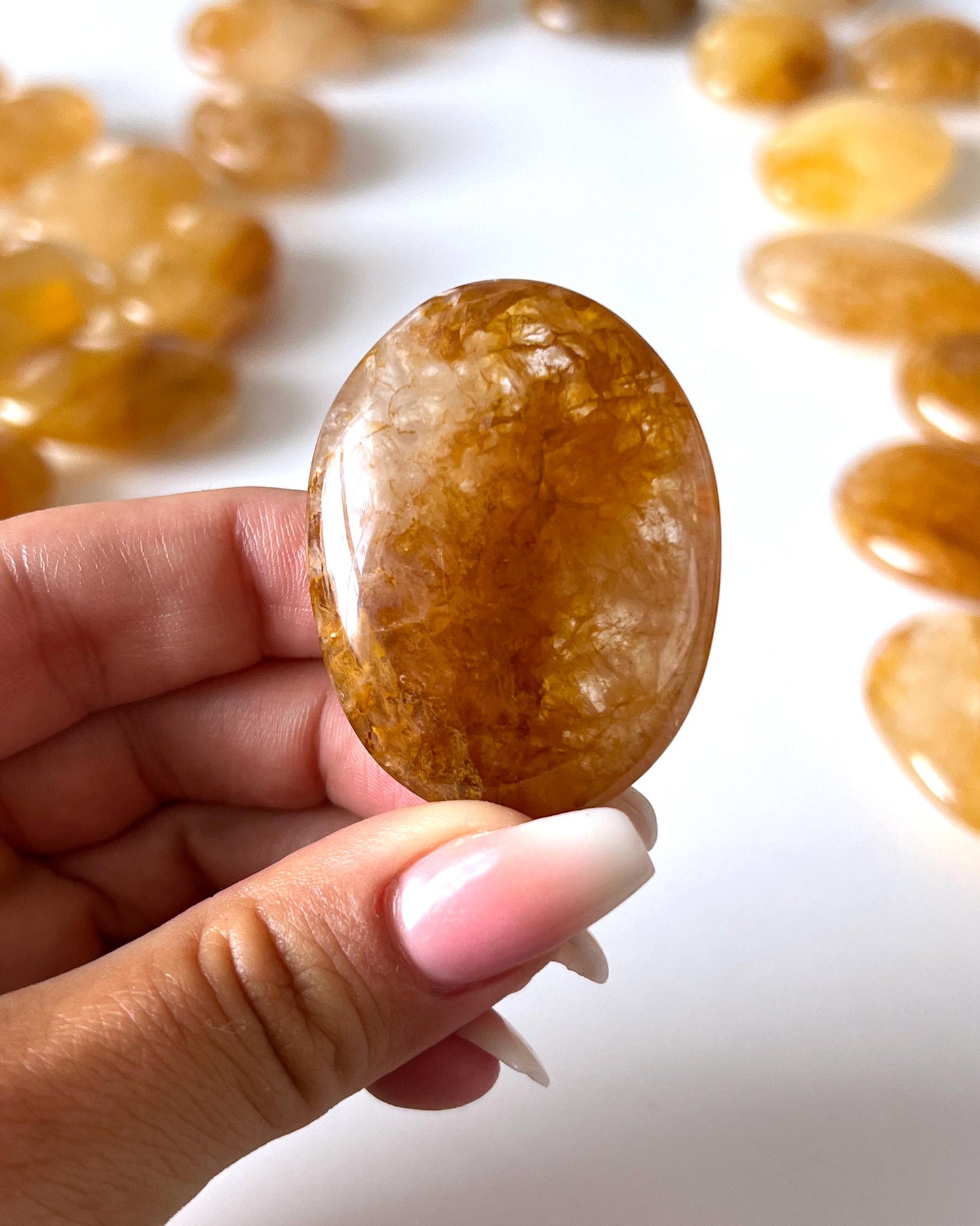 Golden Healer Palm Stone