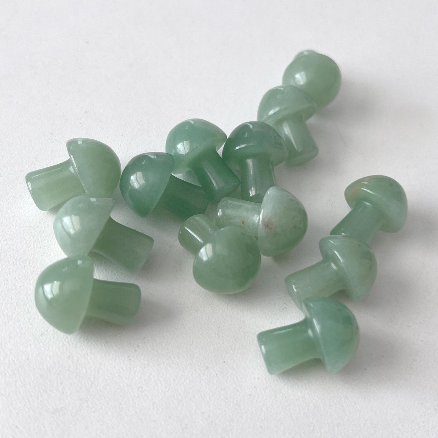 Green Aventurine Mushroom Carving