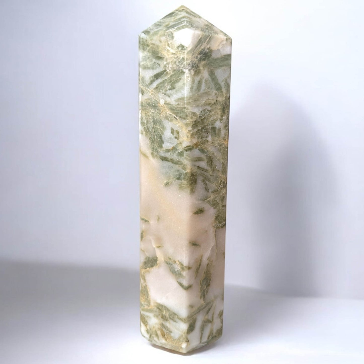 3lb Green Kyanite Tower