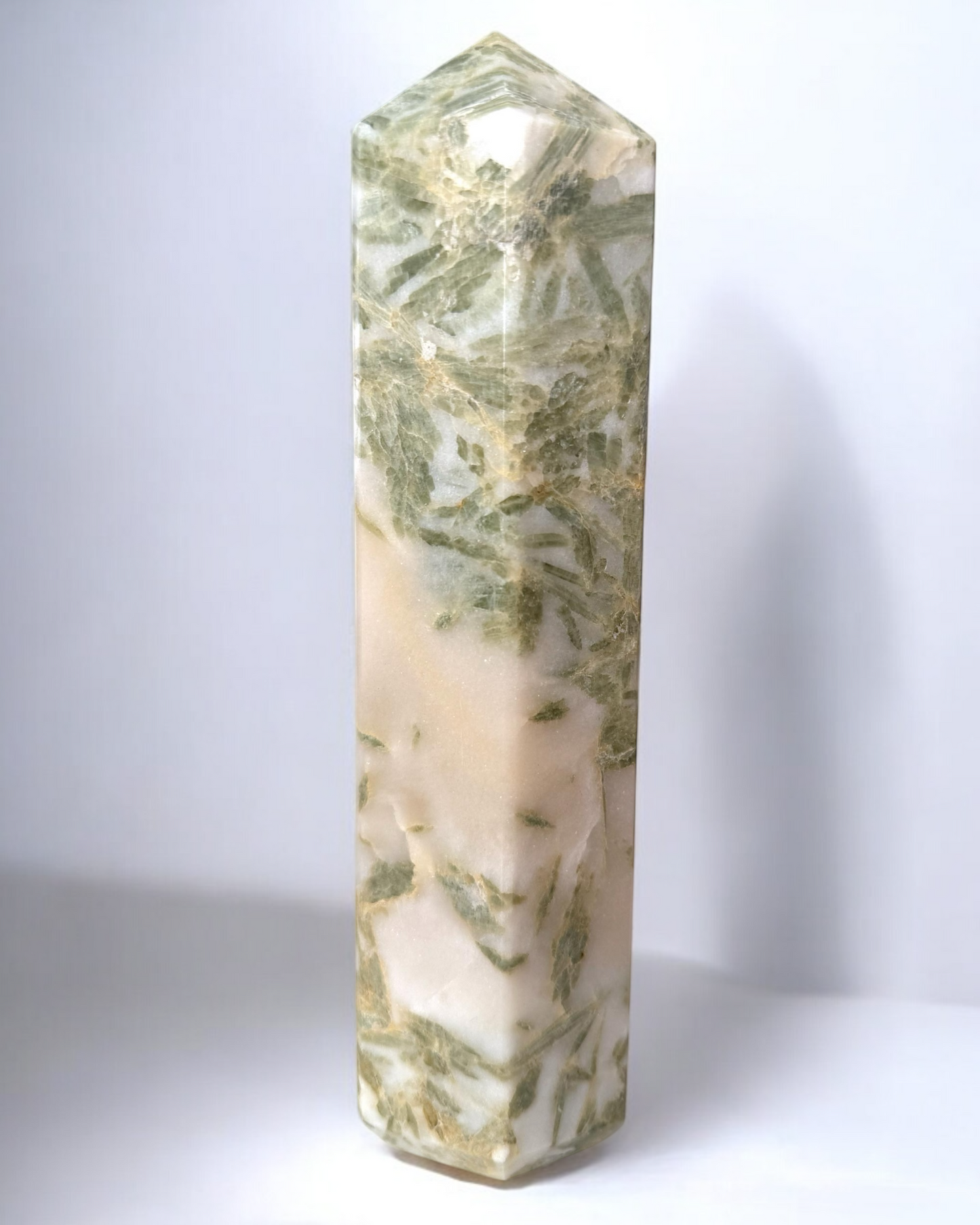 3lb Green Kyanite Tower