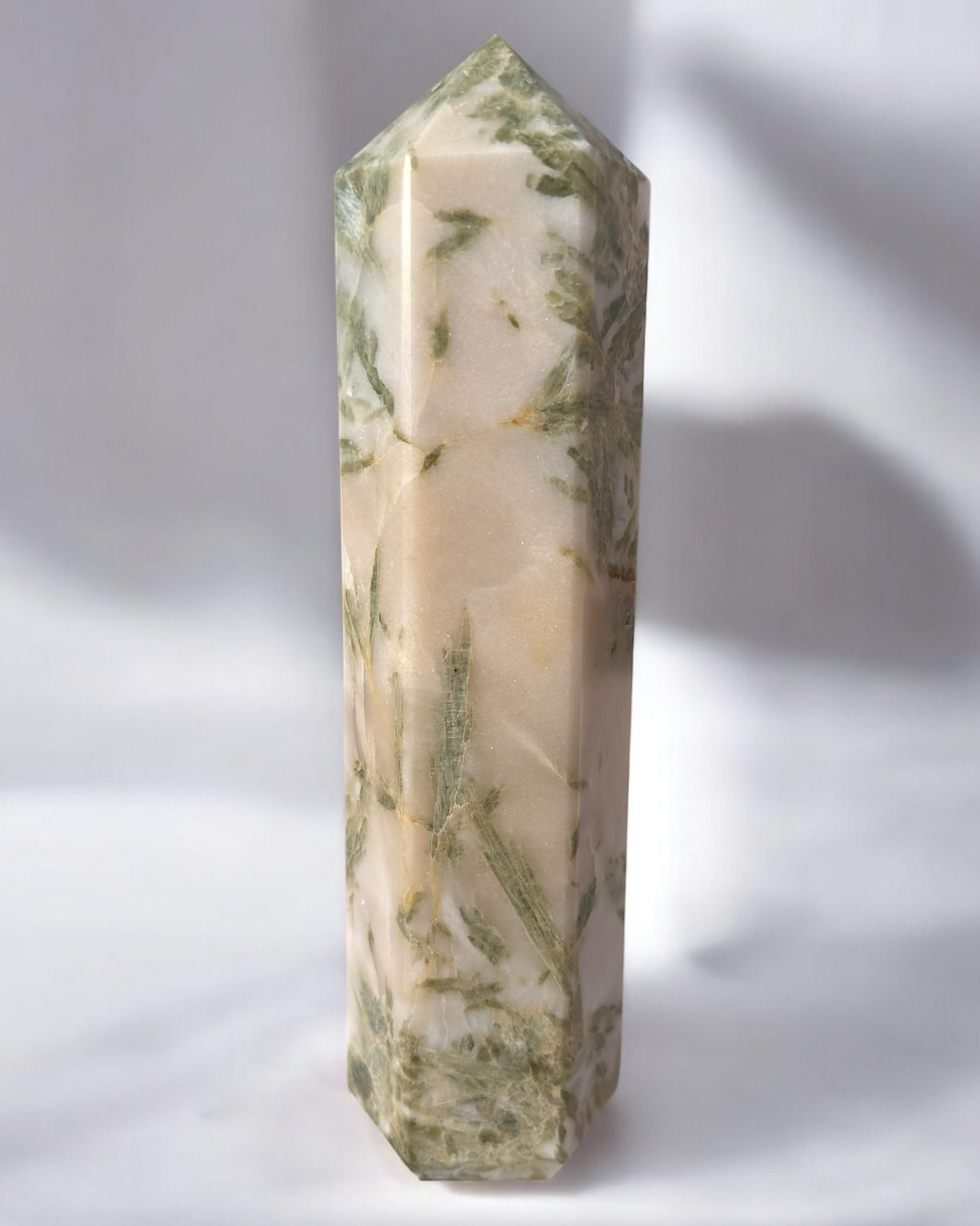 3lb Green Kyanite Tower