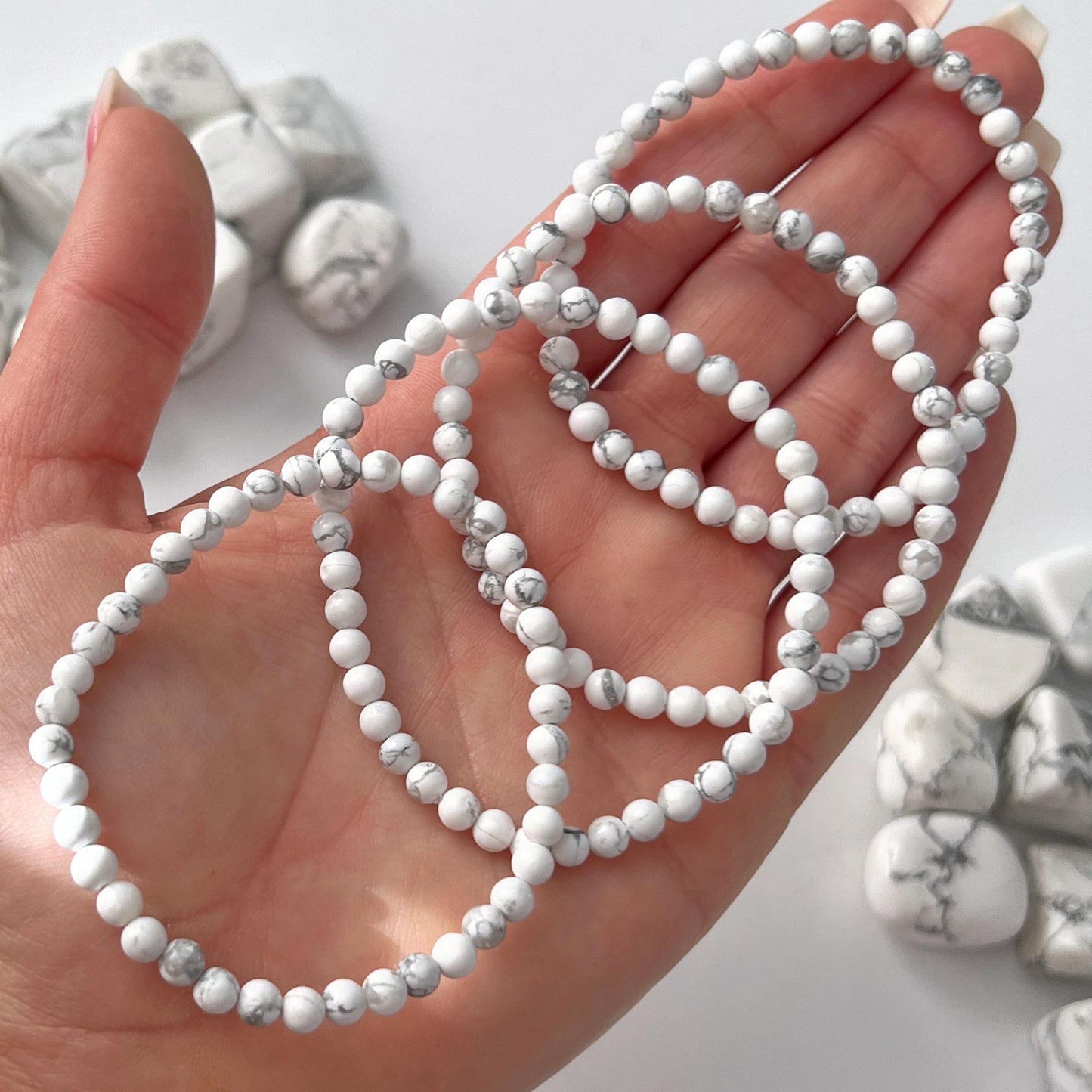 Howlite Bracelet 4mm