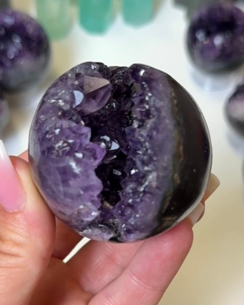 Amethyst Druzy Sphere 50mm