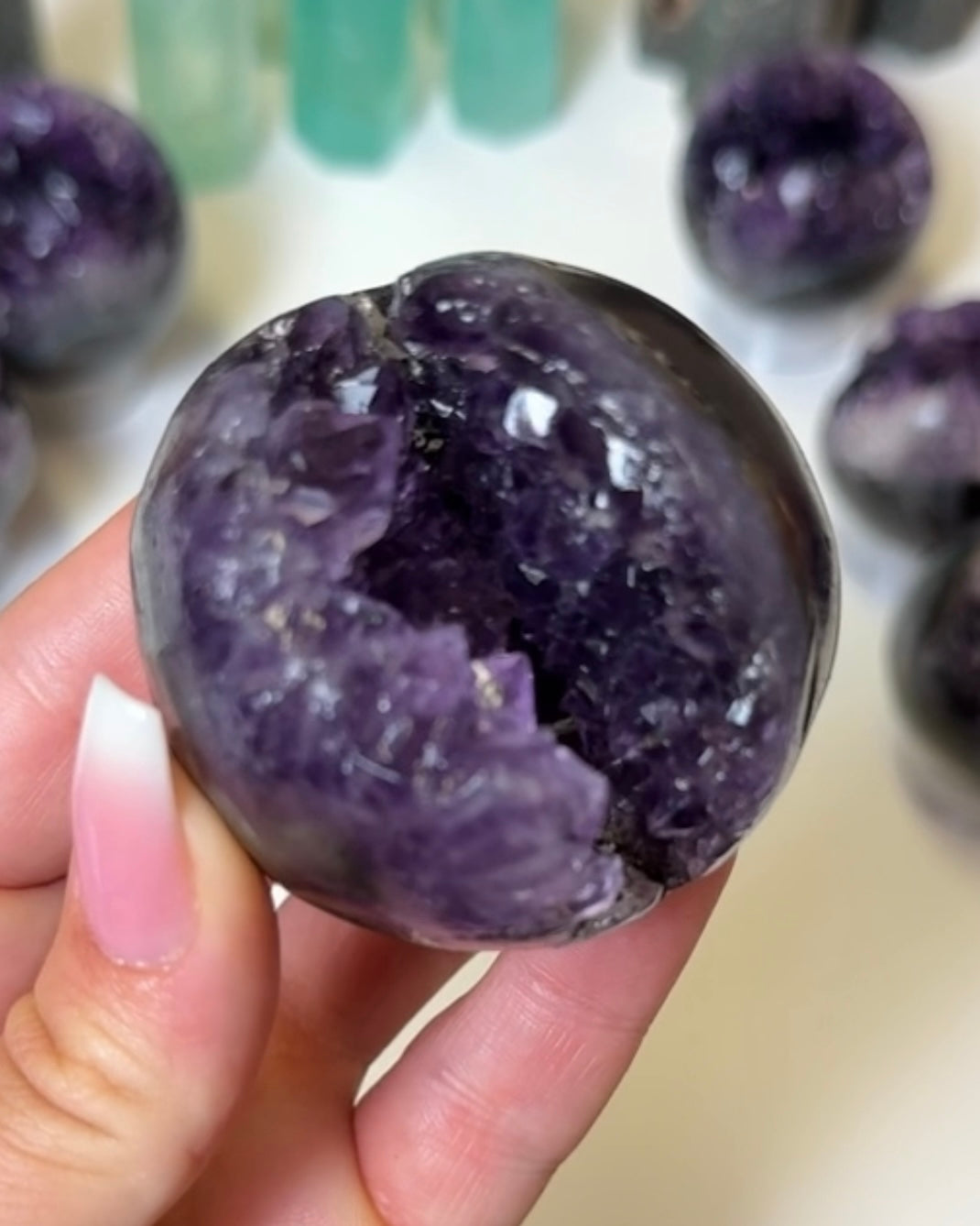Amethyst Druzy Sphere 50mm