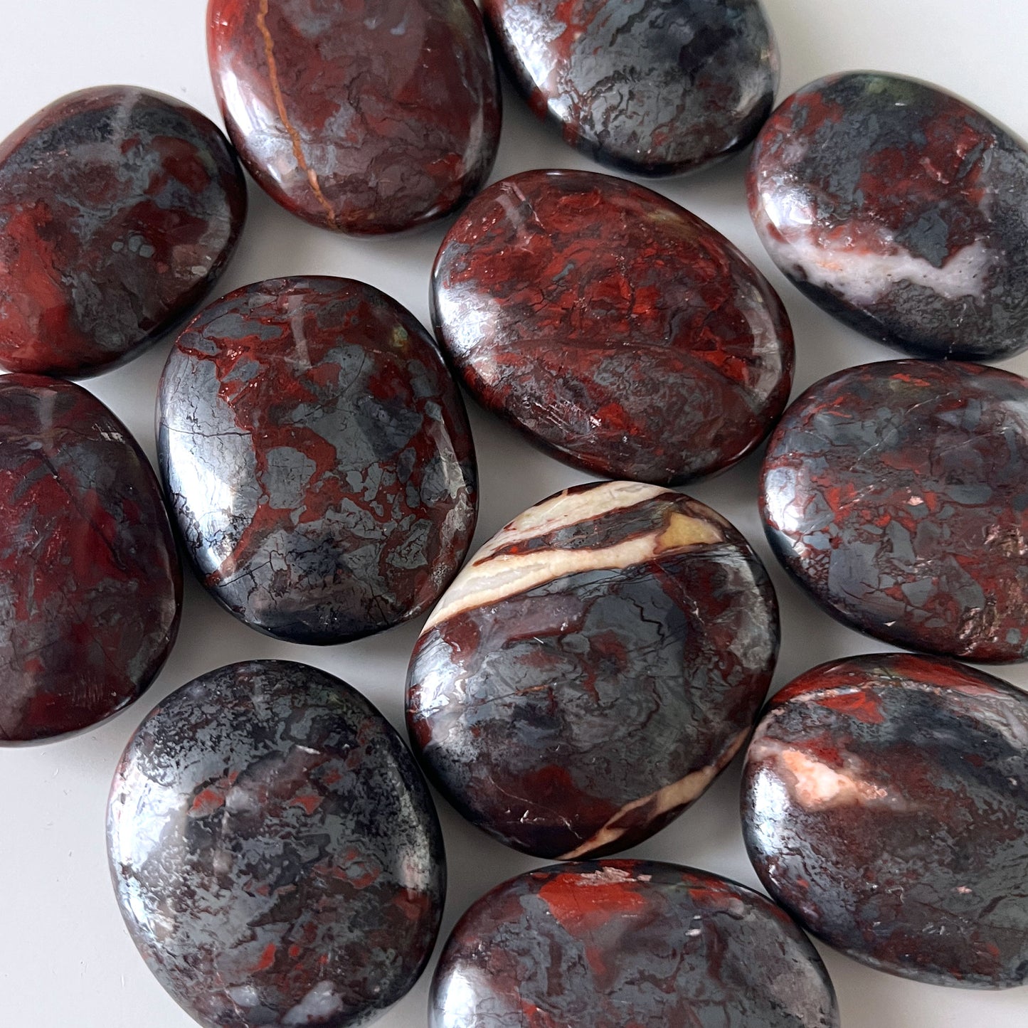 Jaspilite Palm Stone