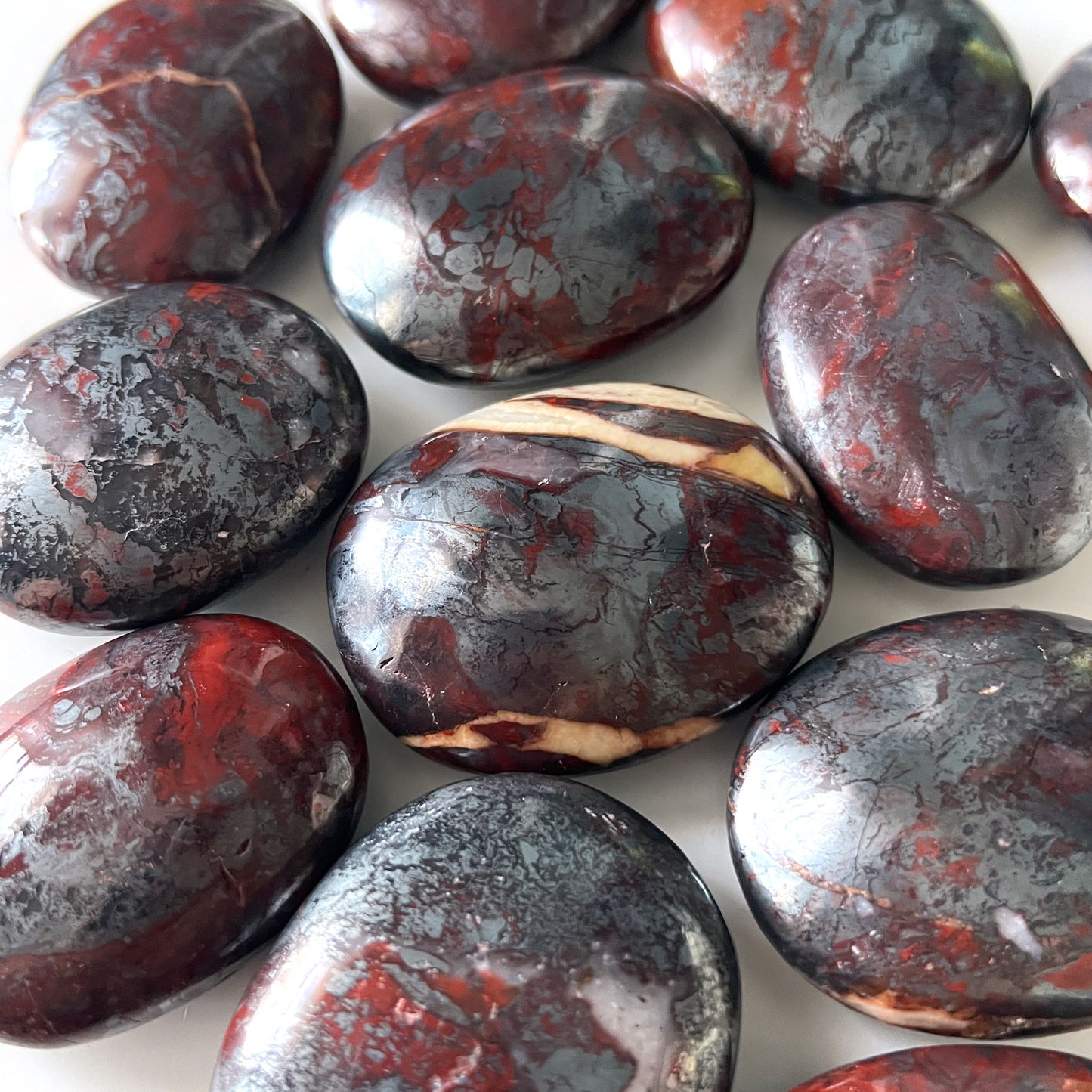 Jaspilite Palm Stone