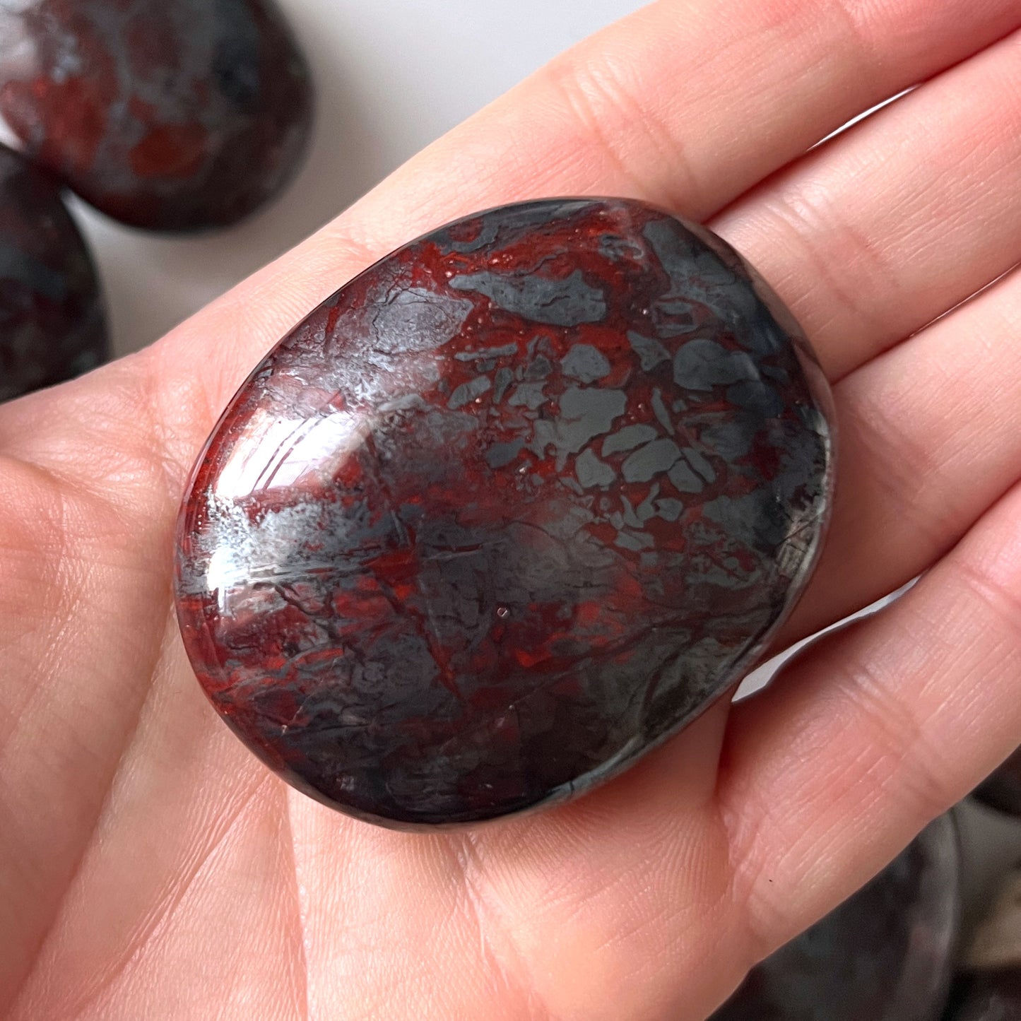 Jaspilite Palm Stone