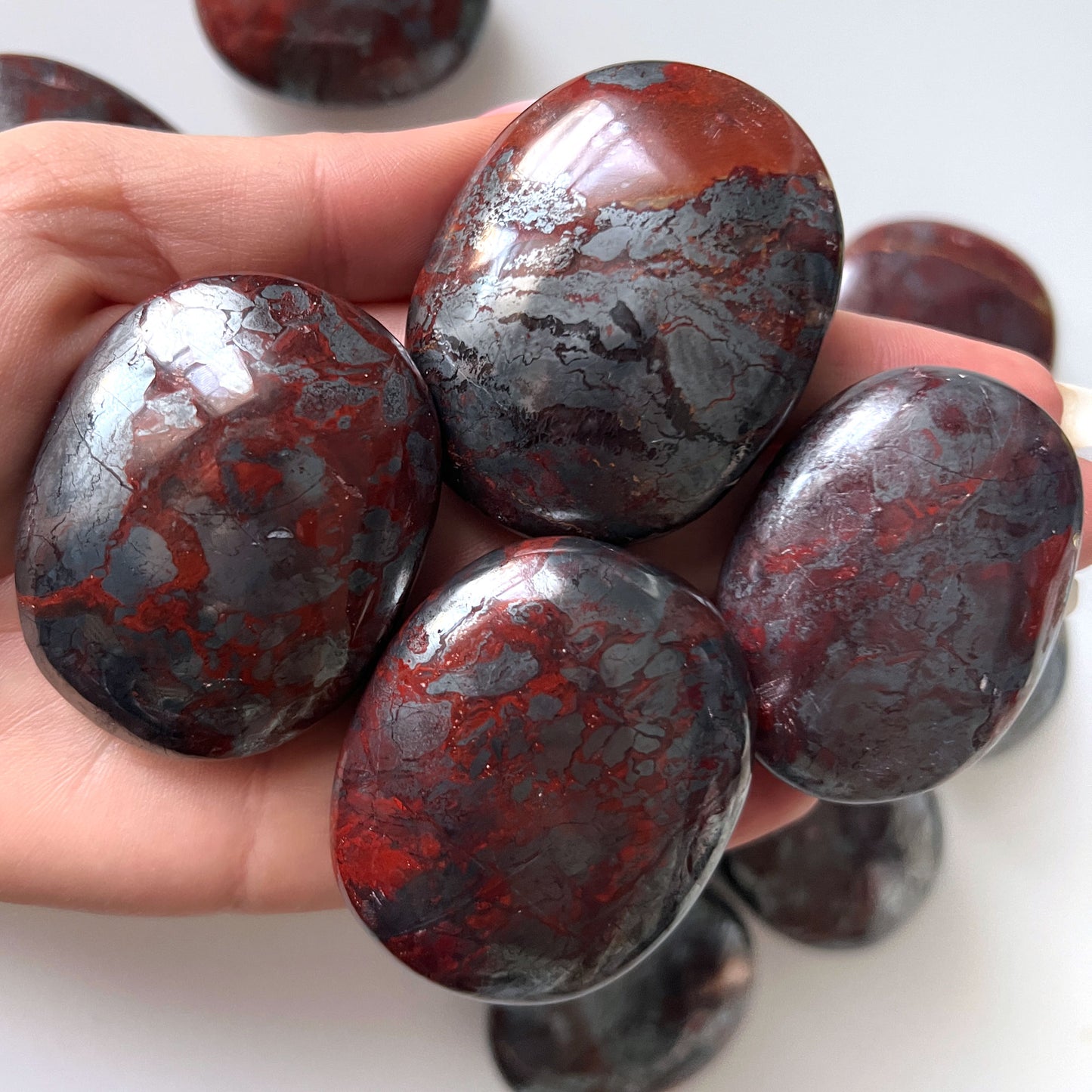 Jaspilite Palm Stone