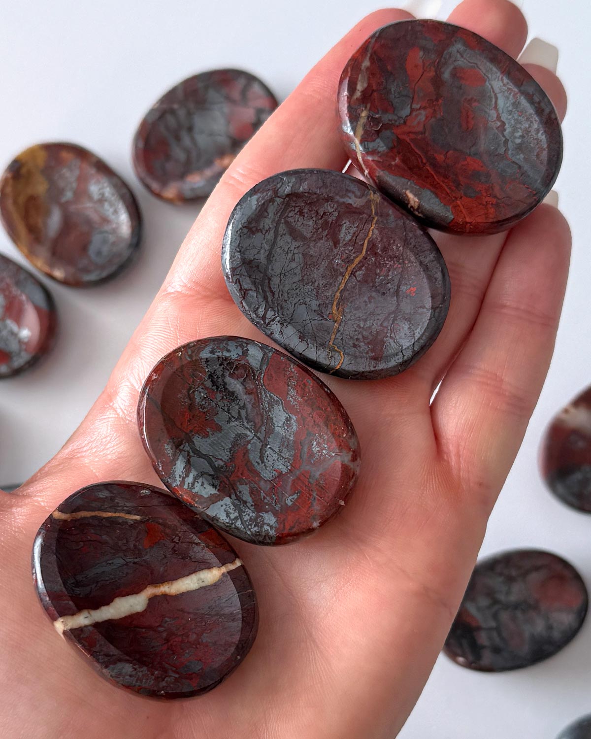 Jaspilite Worry Stone
