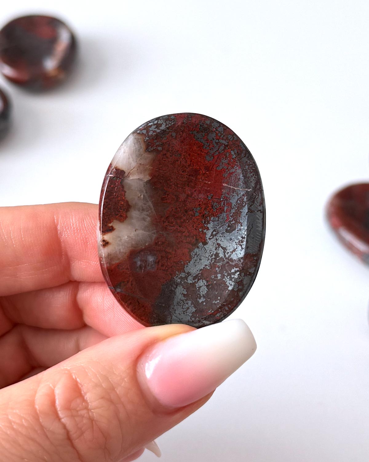Jaspilite Worry Stone