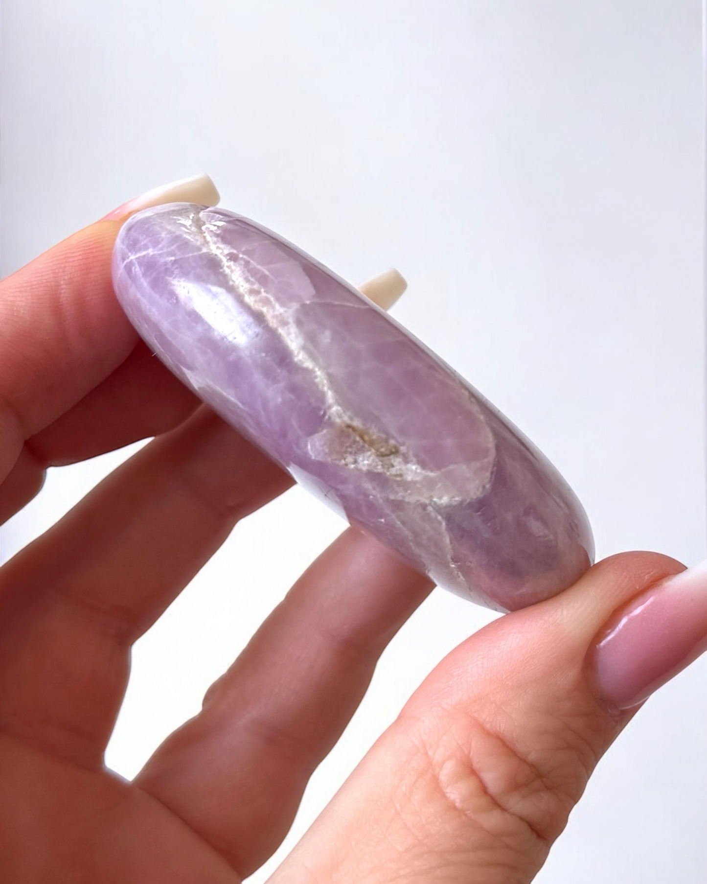 Kunzite Palm Stone