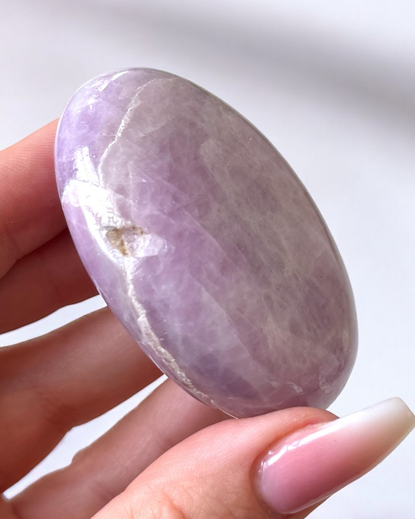 Kunzite Palm Stone