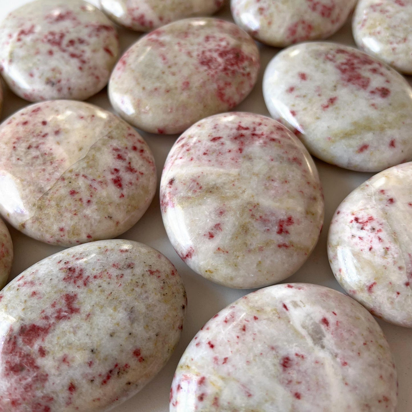 Cinnabar Large Palm Stone
