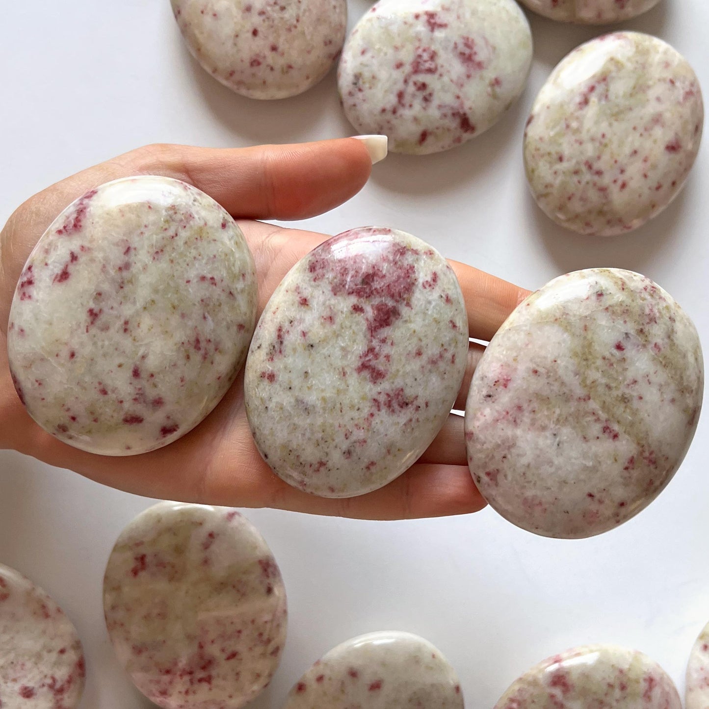 Cinnabar Large Palm Stone