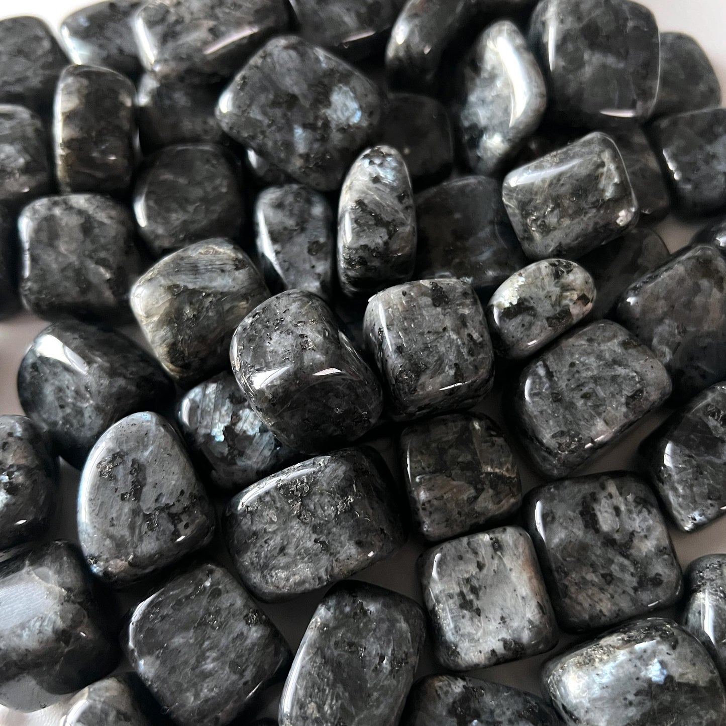 Larvikite Tumbled Stone