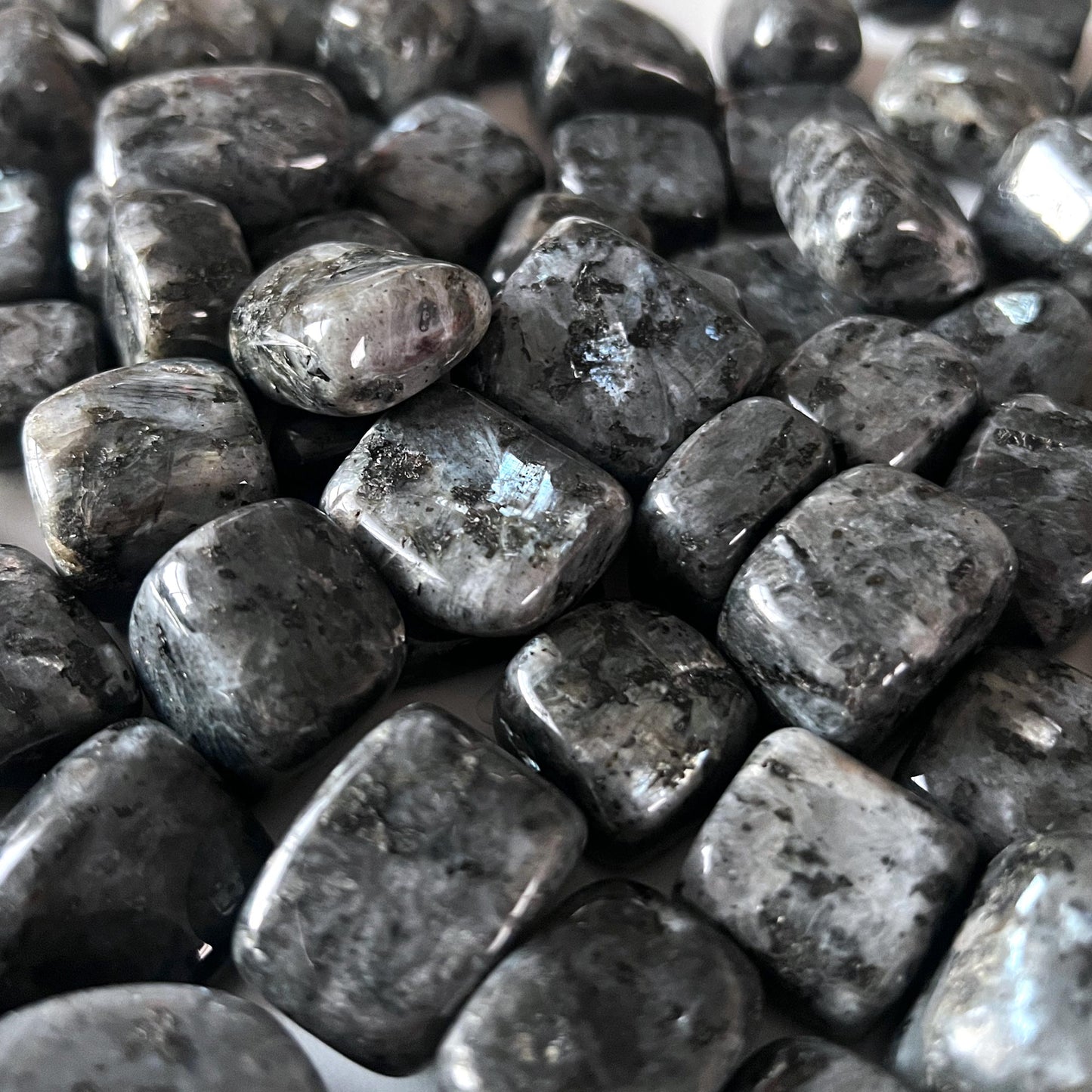 Larvikite Tumbled Stone