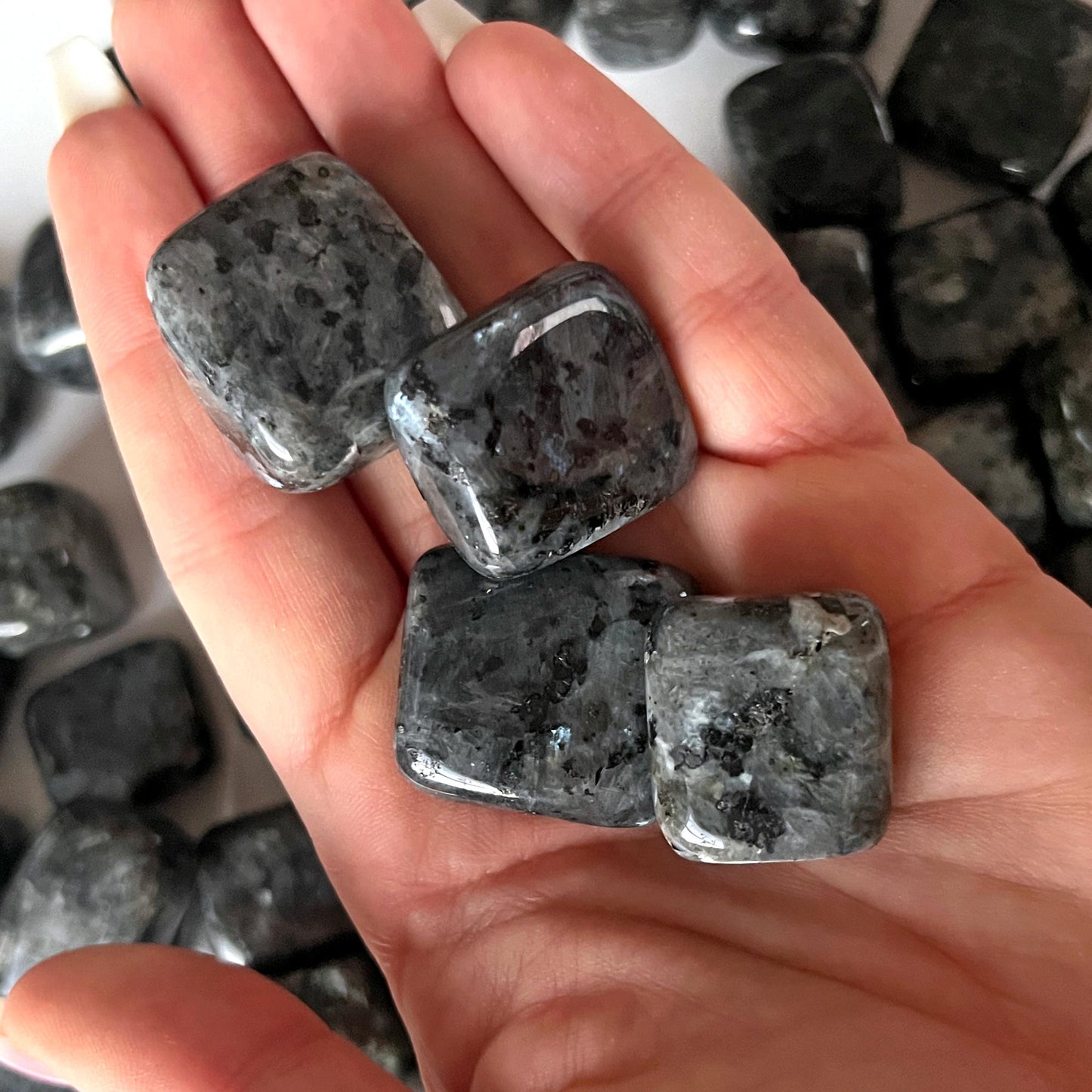 Larvikite Tumbled Stone