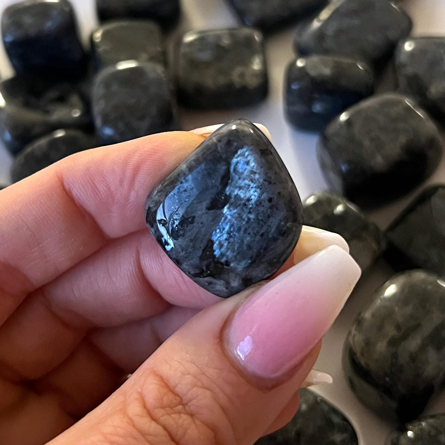 Larvikite Tumbled Stone