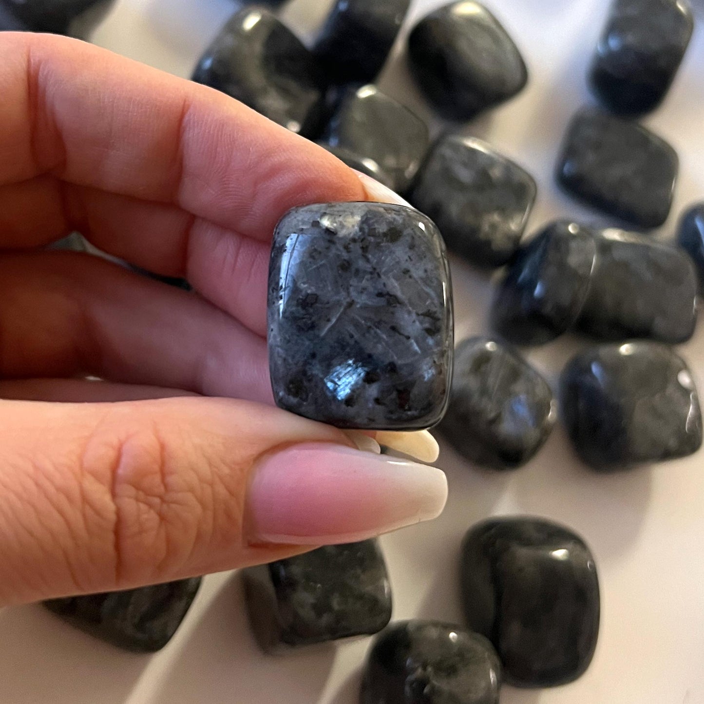 Larvikite Tumbled Stone
