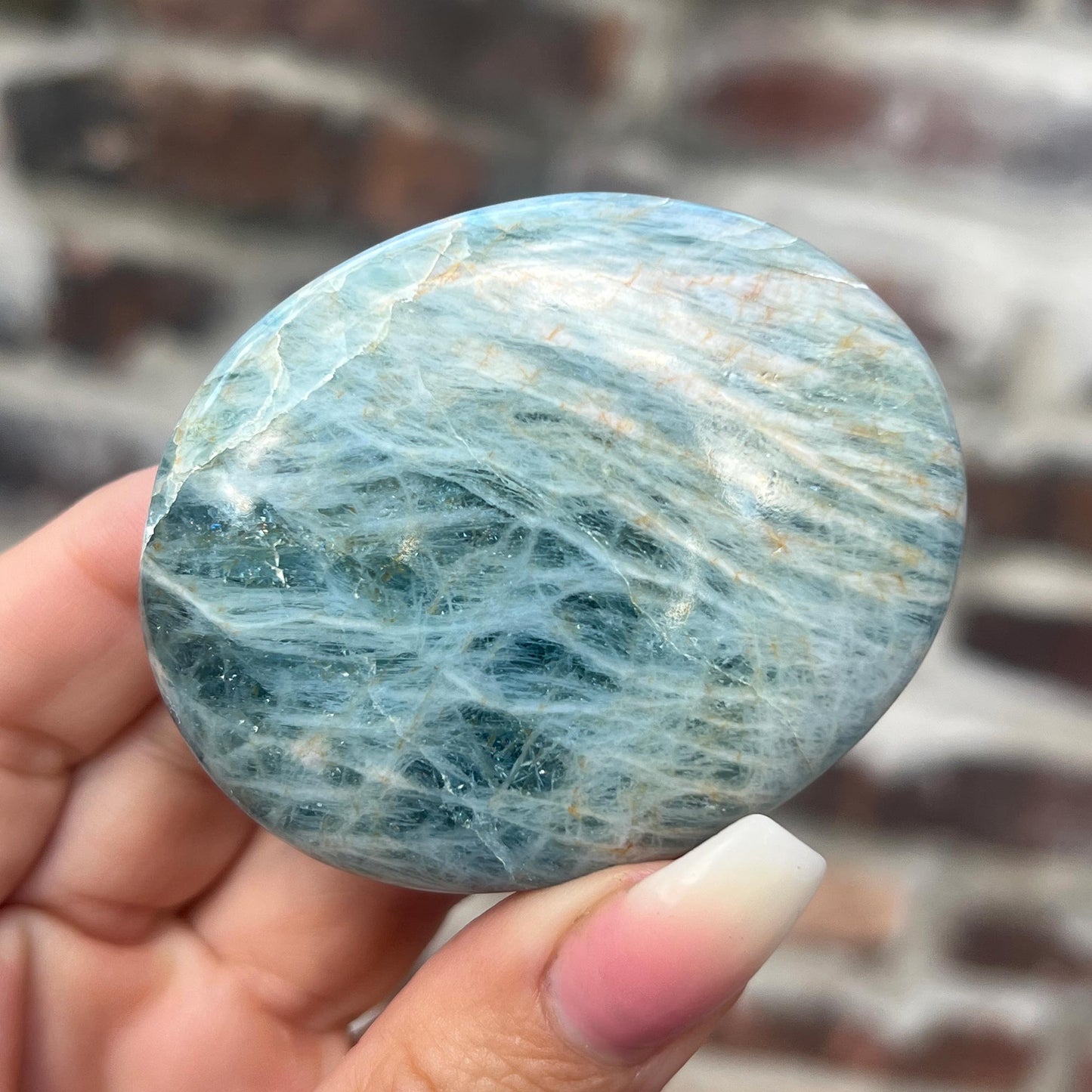 Aquamarine Palm Stone