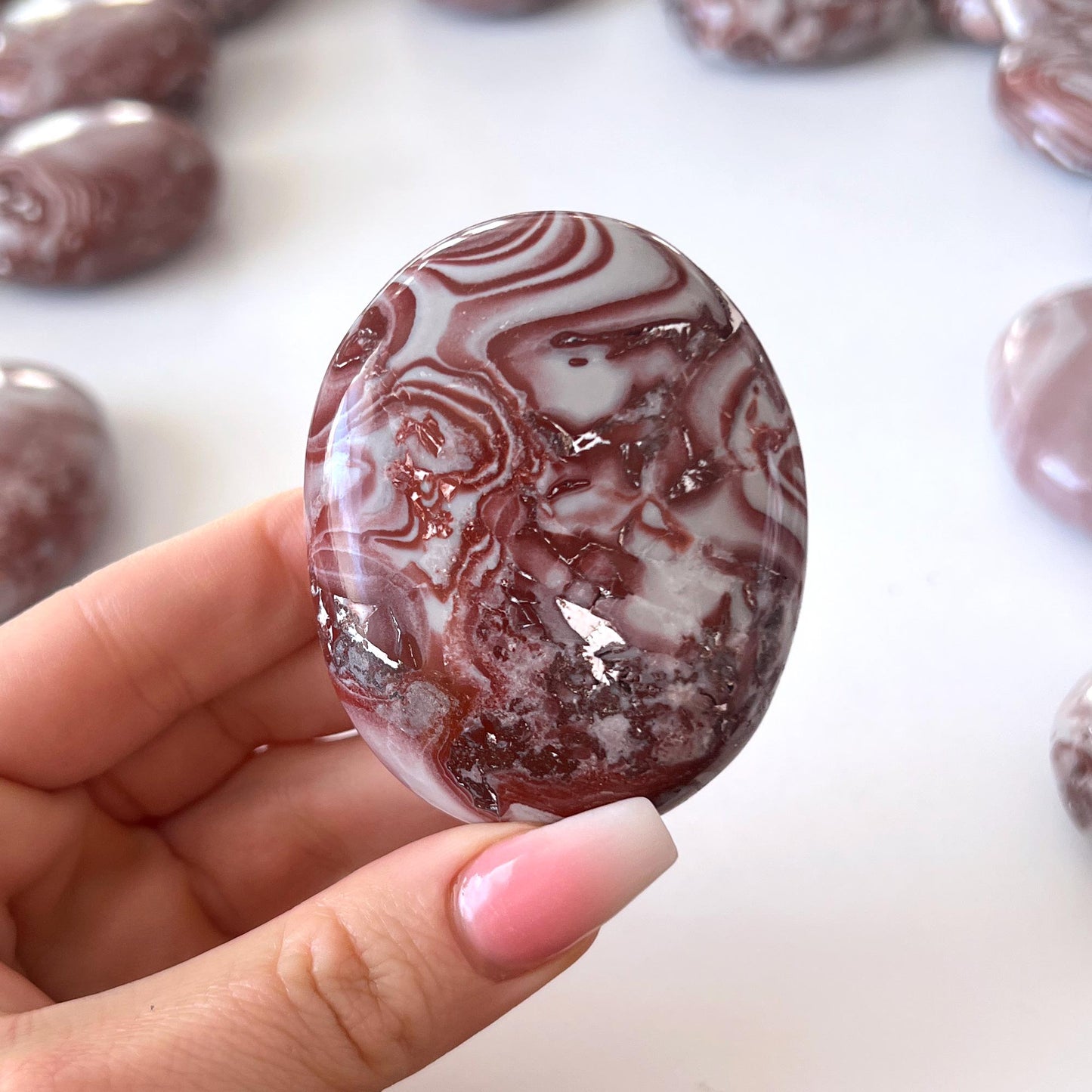 Mexican Rosetta Jasper Palm Stone