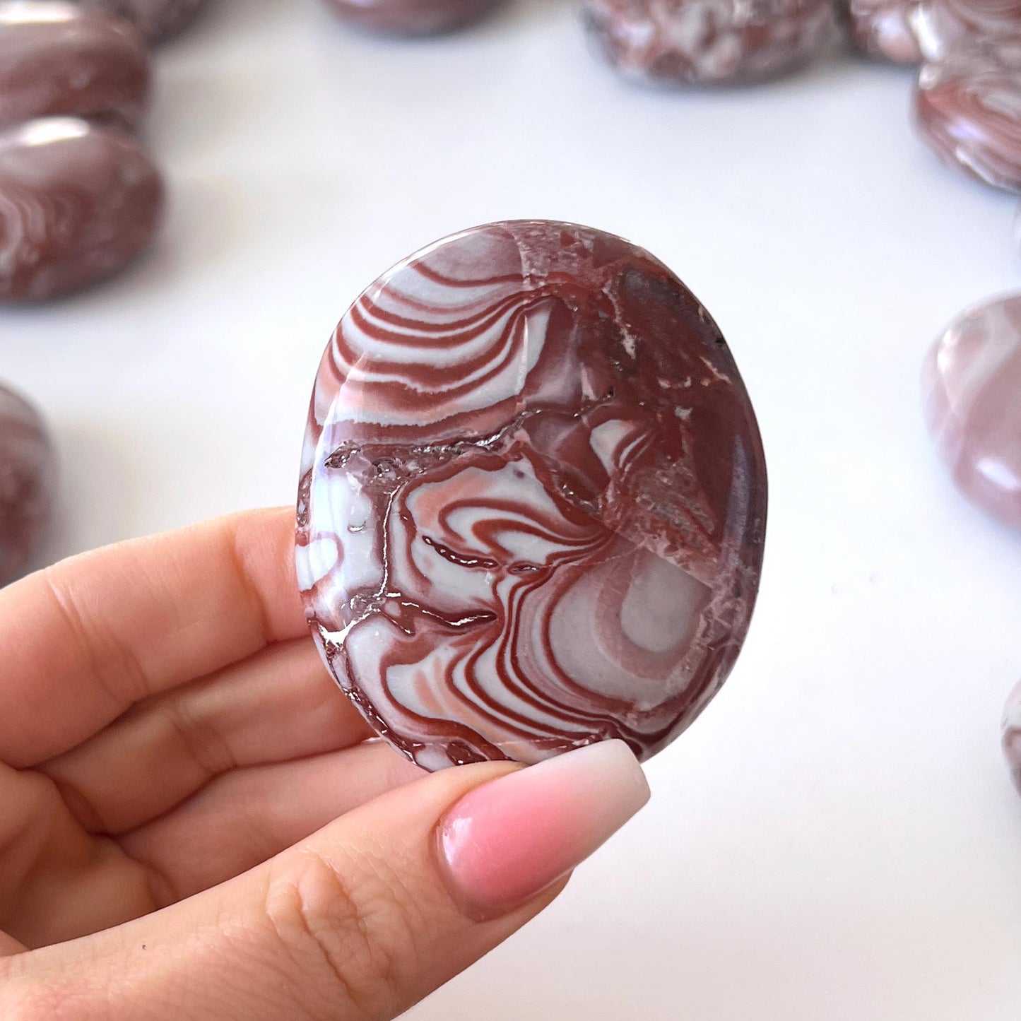 Mexican Rosetta Jasper Palm Stone