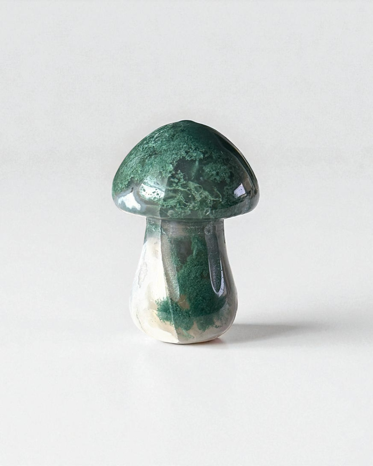 Moss Agate Mushroom