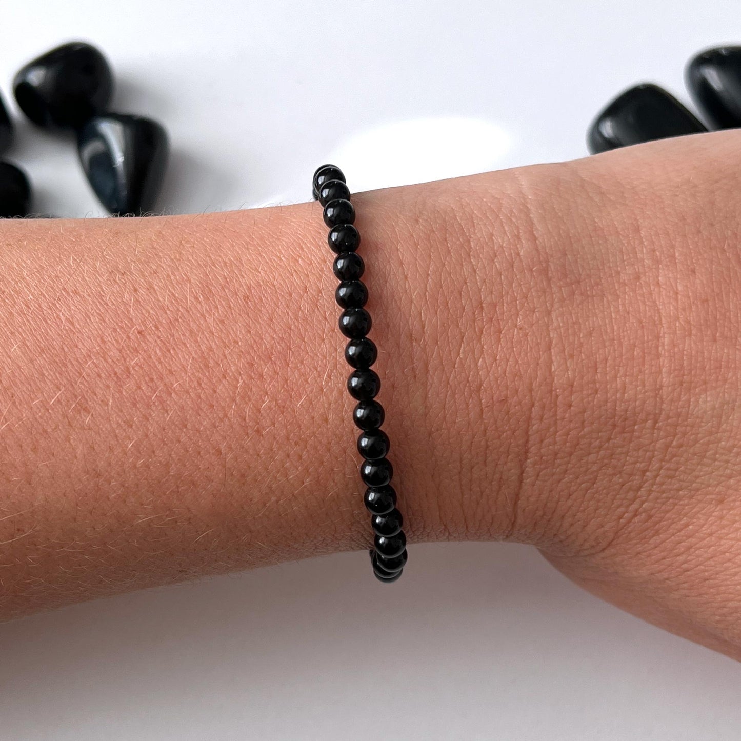 Black Obsidian Bracelet 4mm