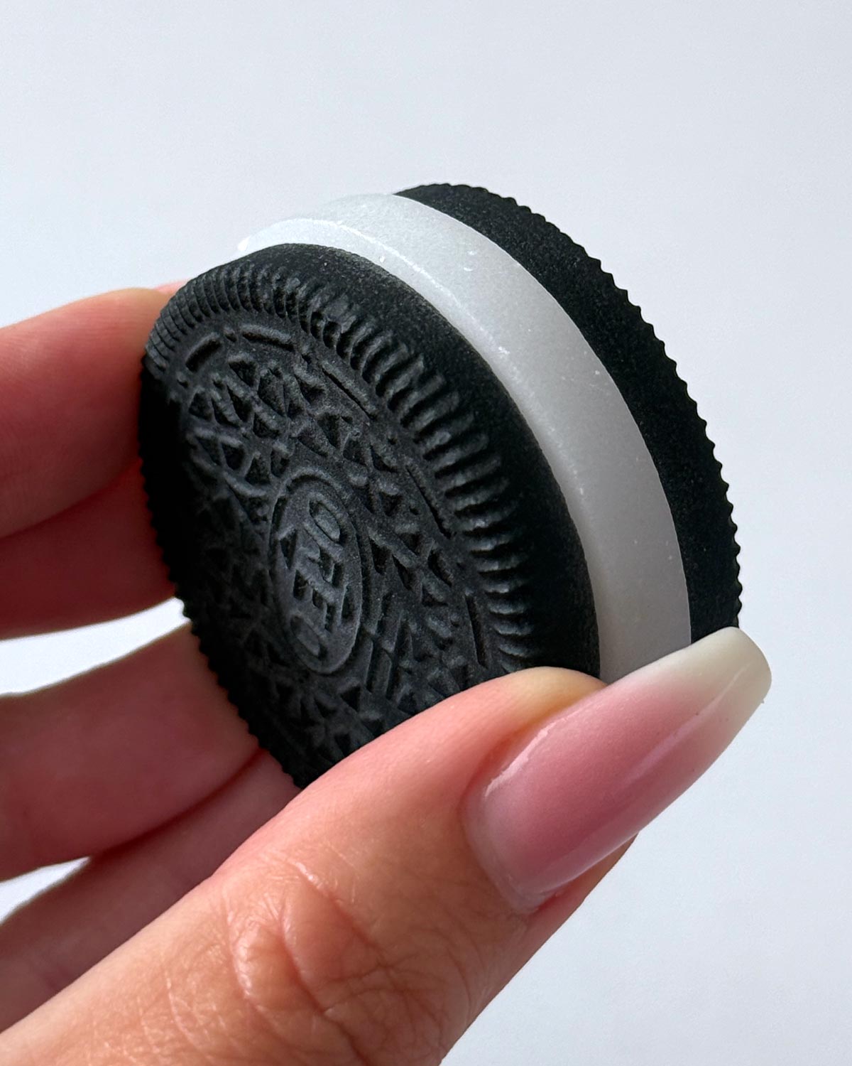 Black Obsidian White Aventurine Cookie