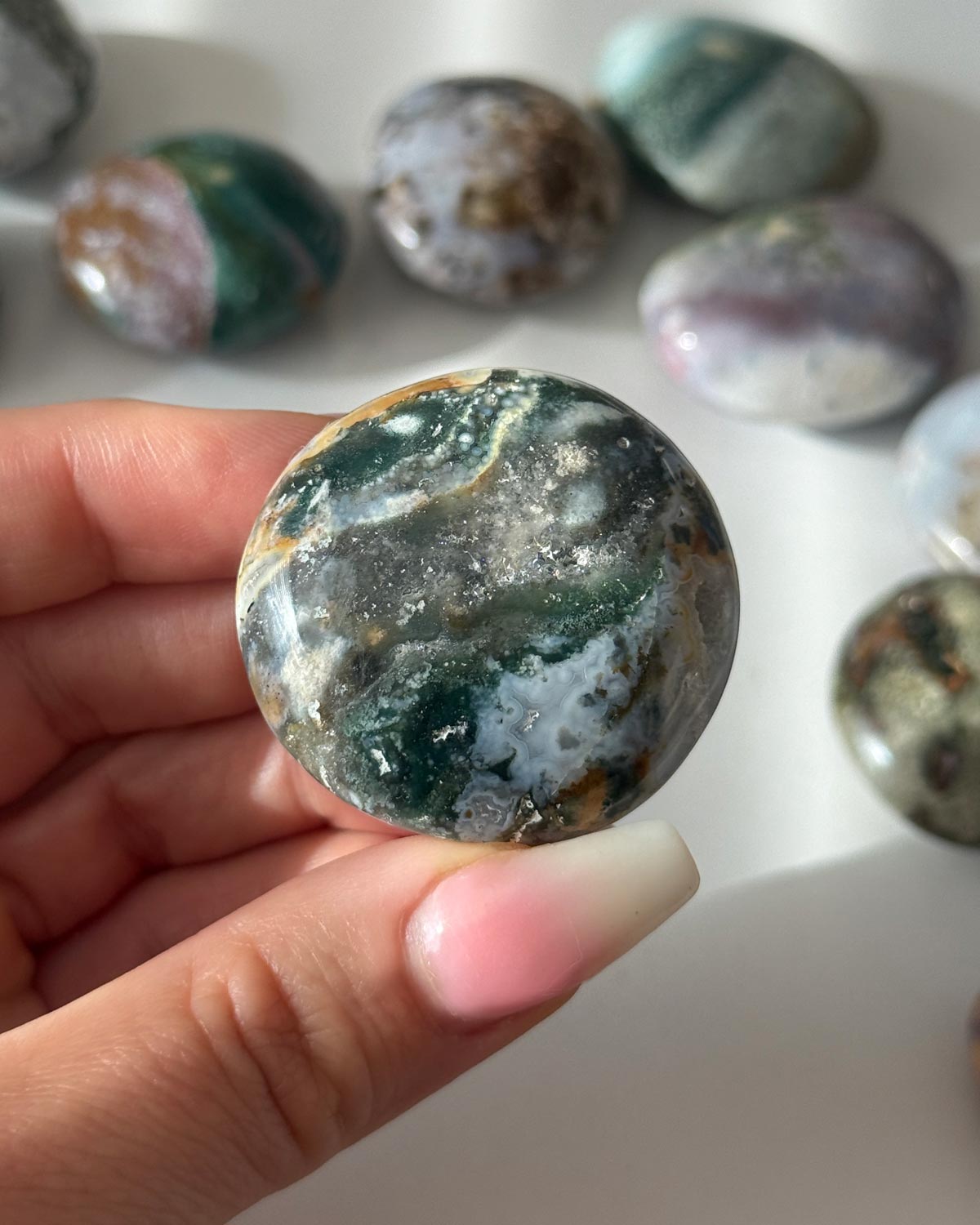 Ocean Jasper Small Palm Stone