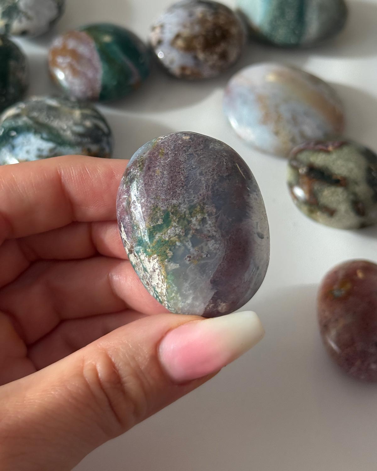 Ocean Jasper Small Palm Stone