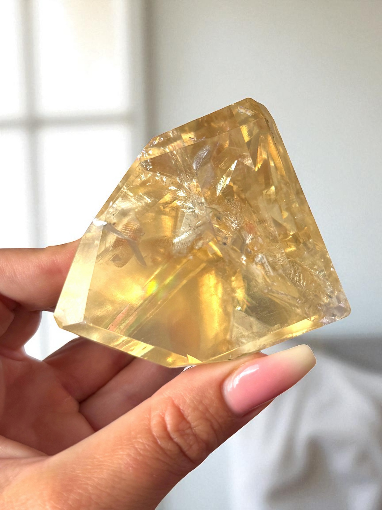 Golden Optical Calcite Freeform