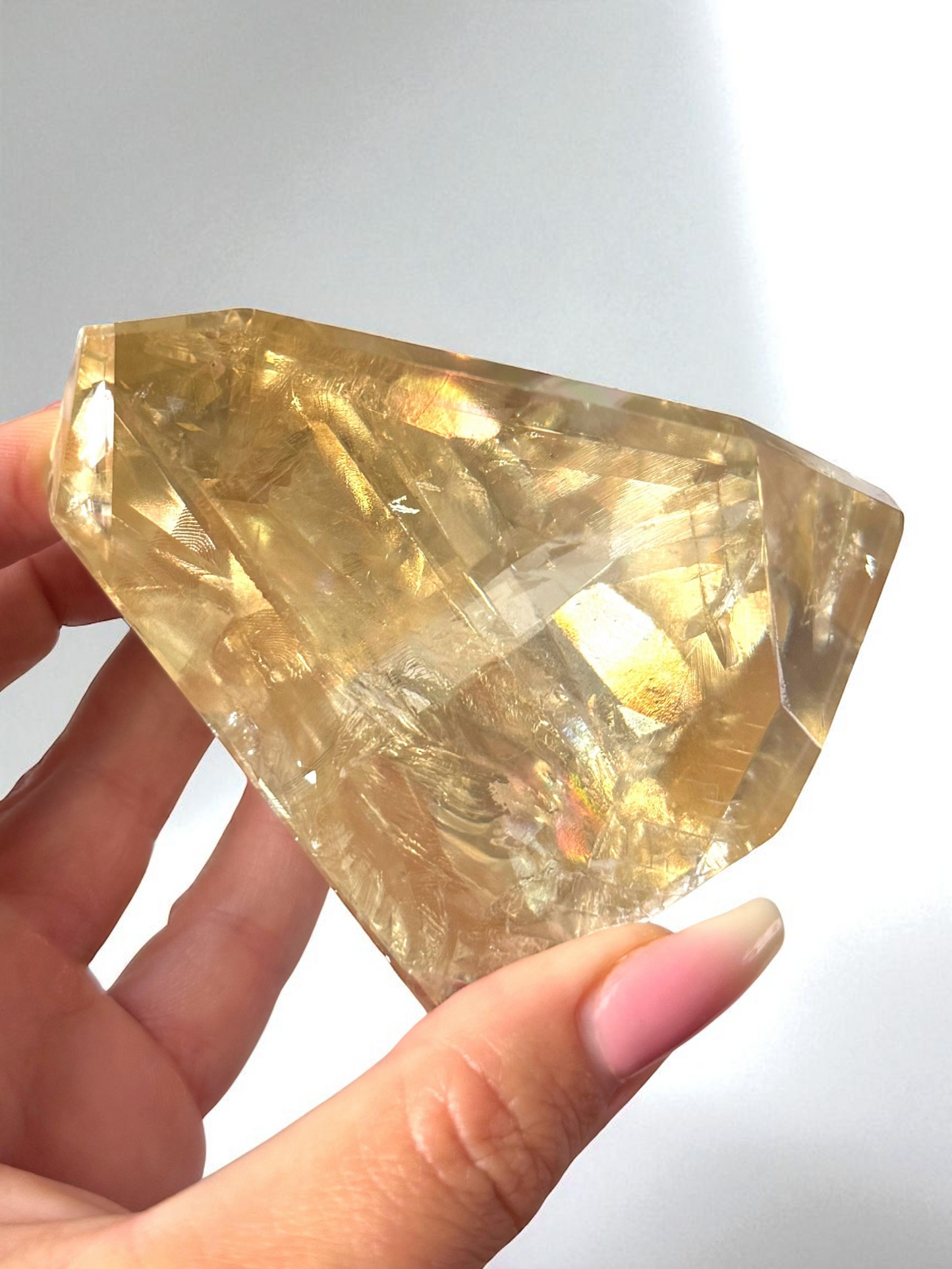 Golden Optical Calcite Freeform