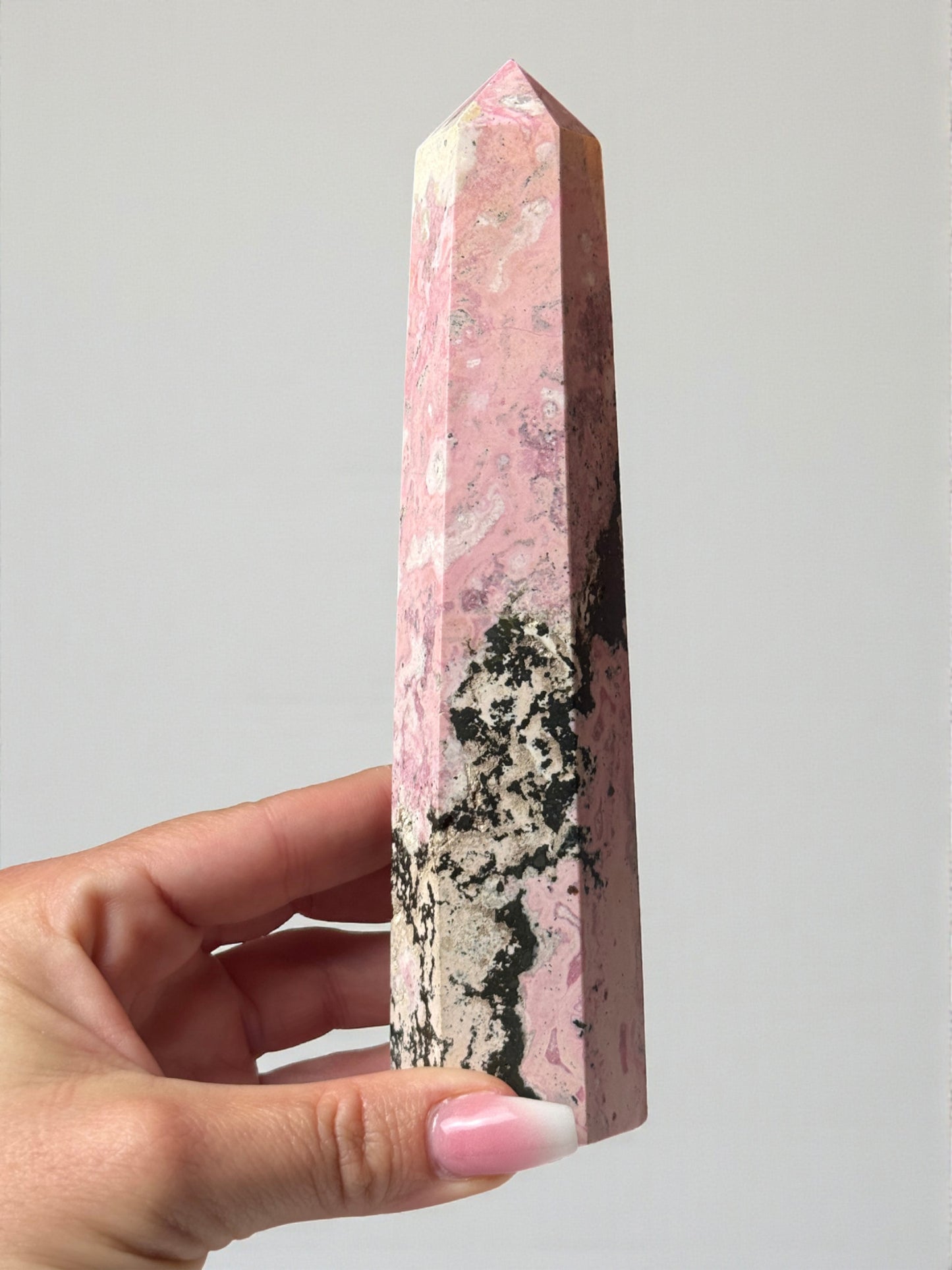 Peruvian Rhodonite Tower