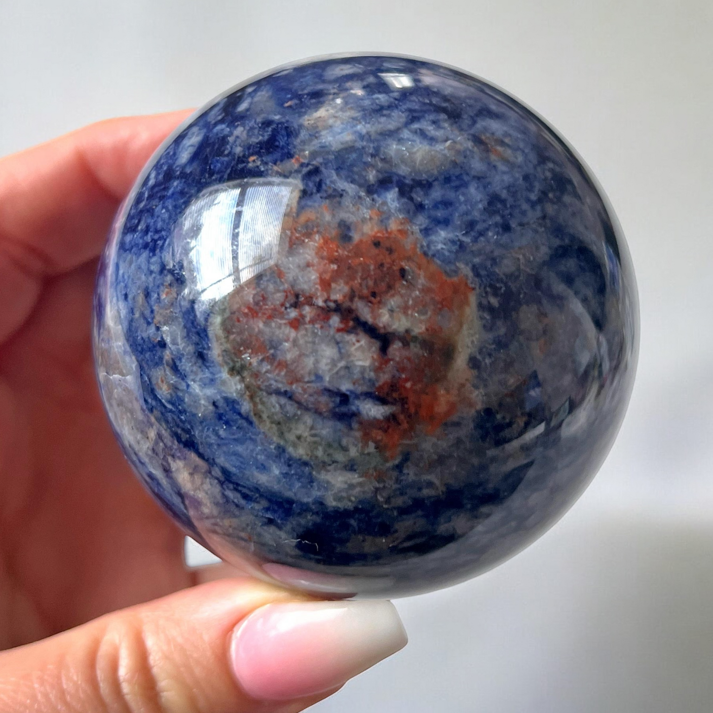 Sunset Sodalite Sphere 69mm