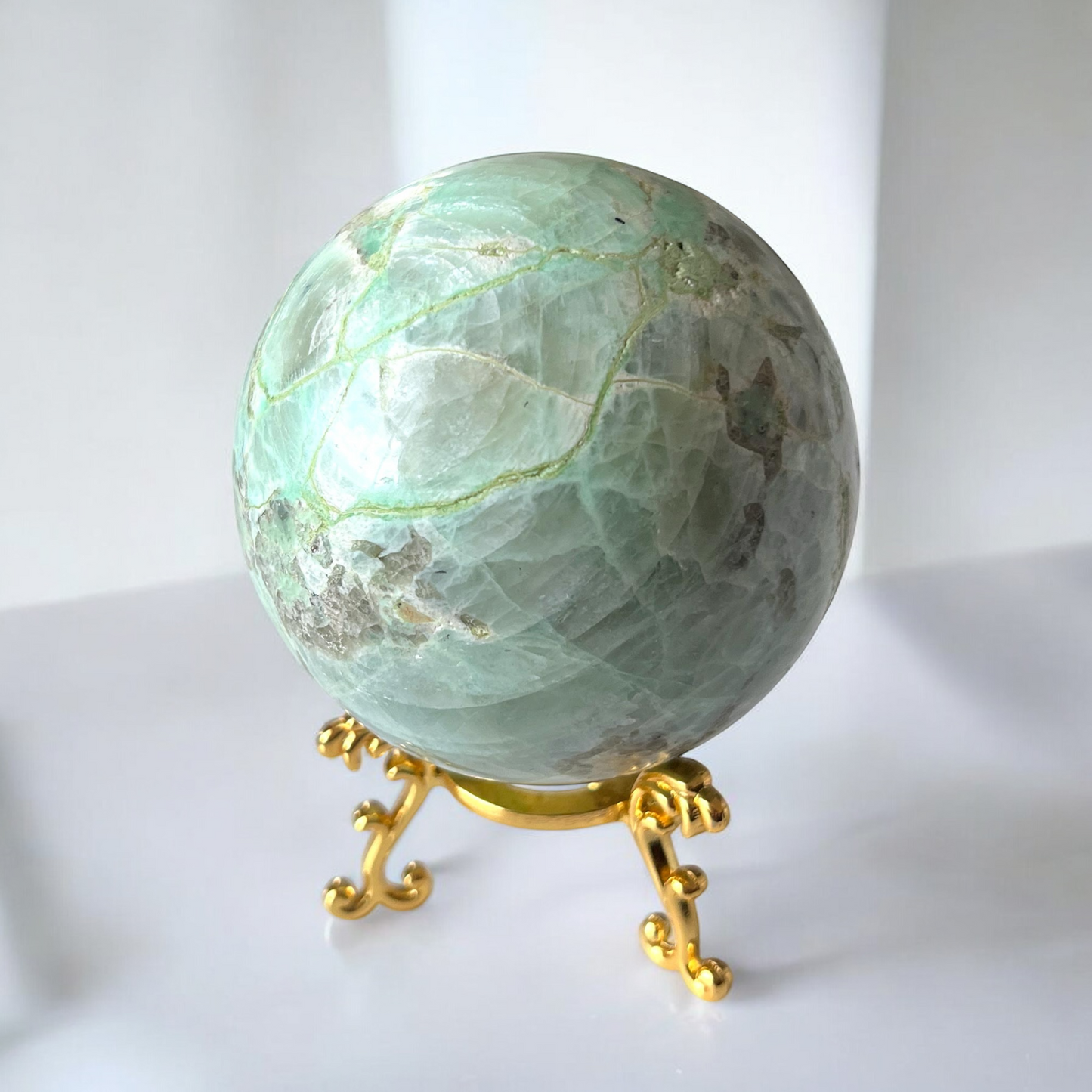 Green Moonstone Sphere 72mm