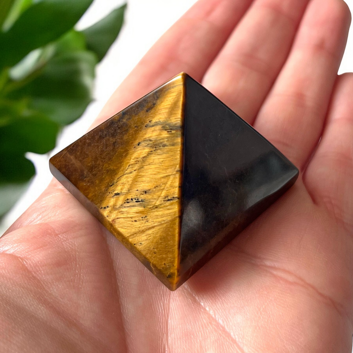 Tiger's Eye Pyramid