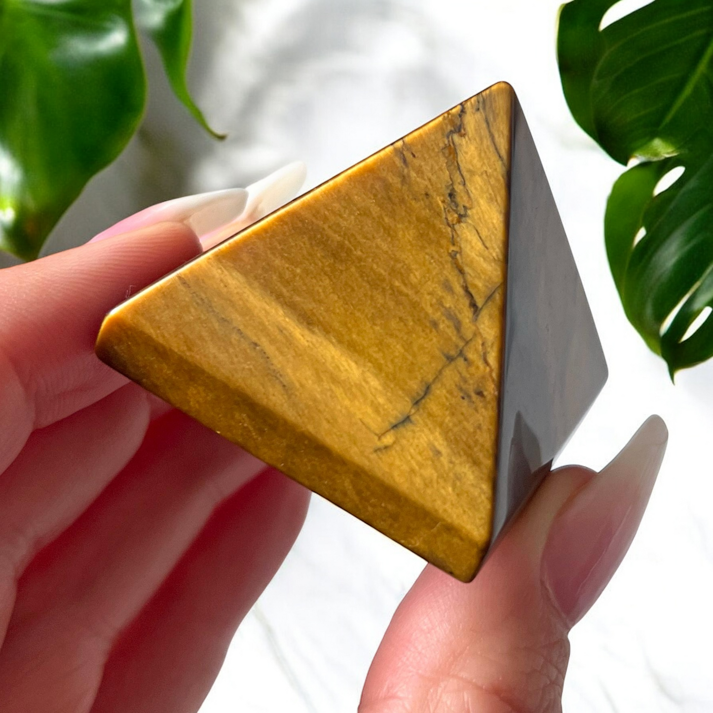Tiger's Eye Pyramid