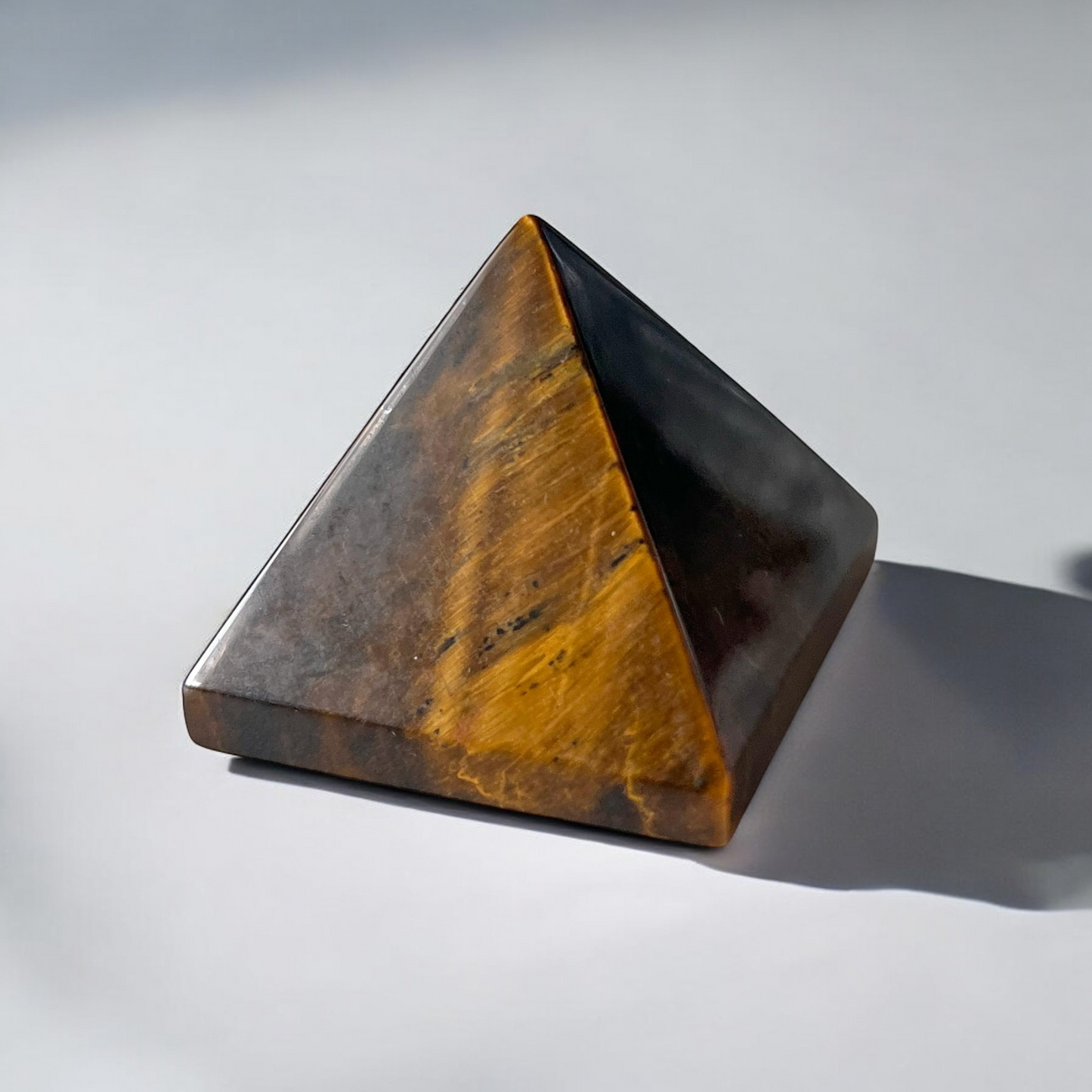 Tiger's Eye Pyramid