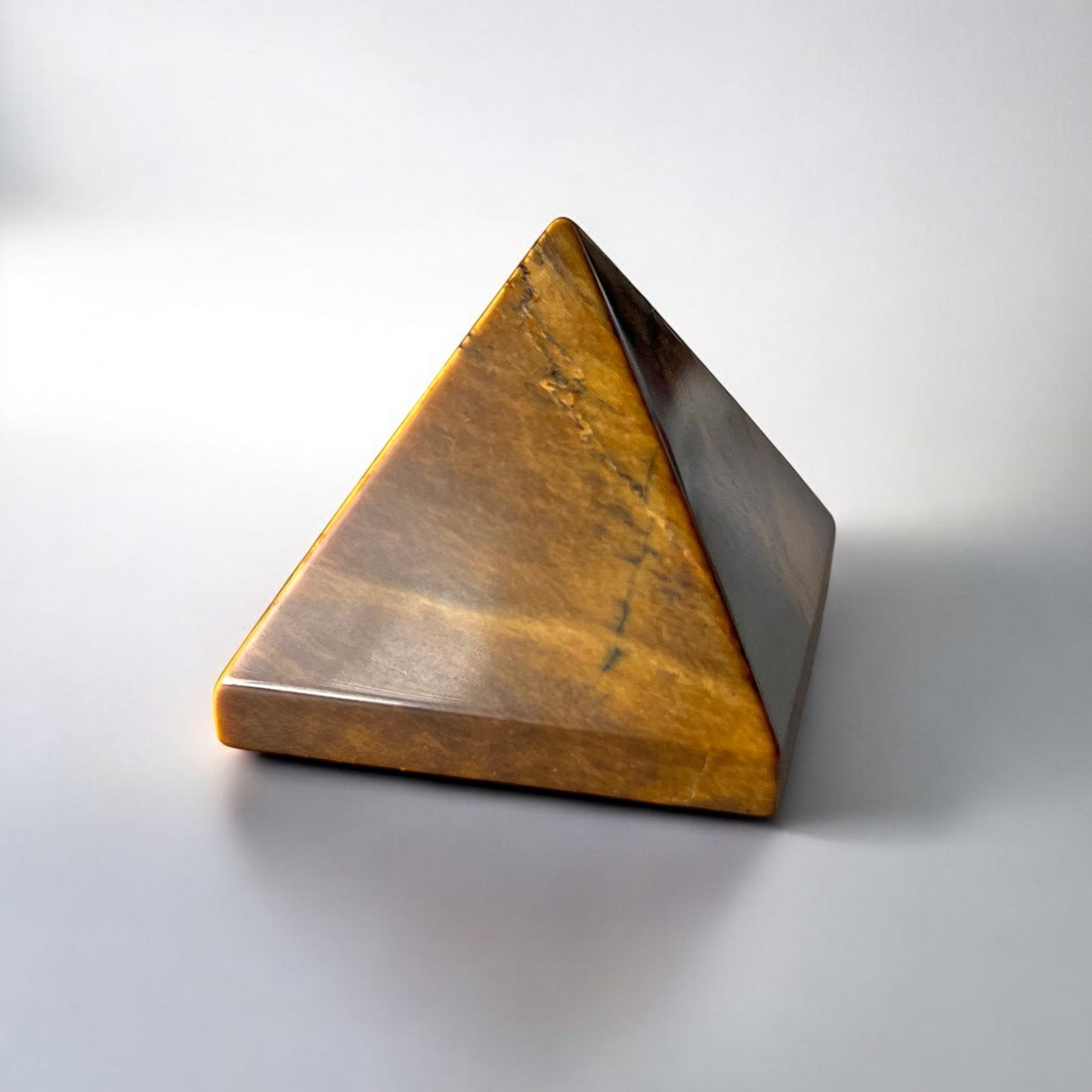Tiger's Eye Pyramid
