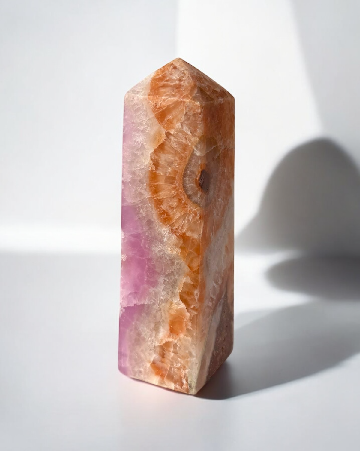 1lb Pink Aragonite Tower