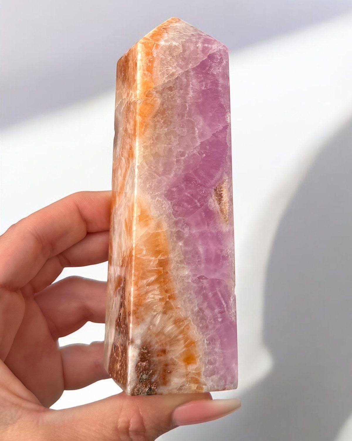 1lb Pink Aragonite Tower