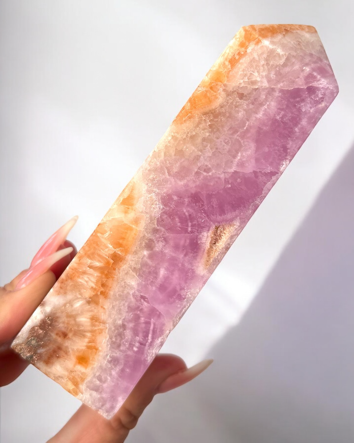 1lb Pink Aragonite Tower