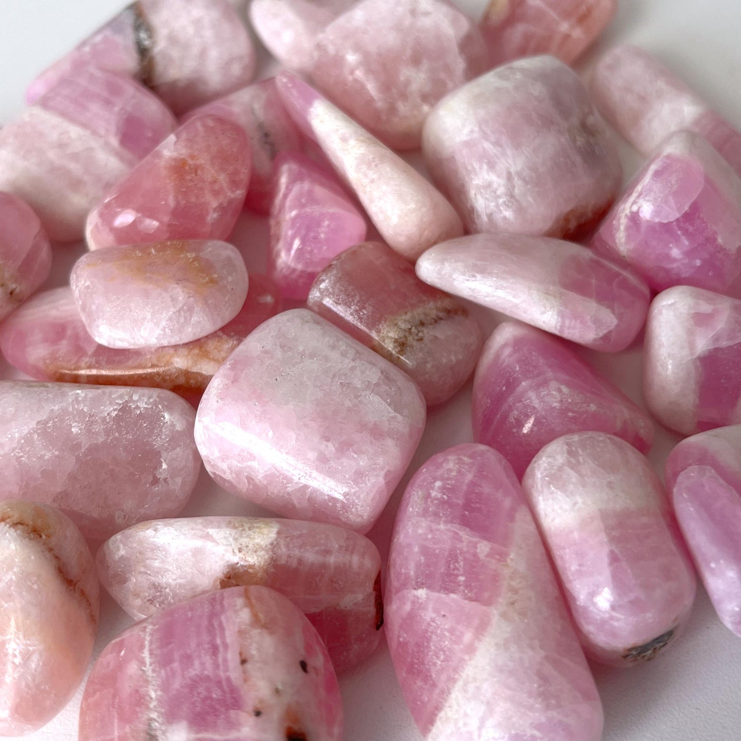 Pink Aragonite Tumbled Stone