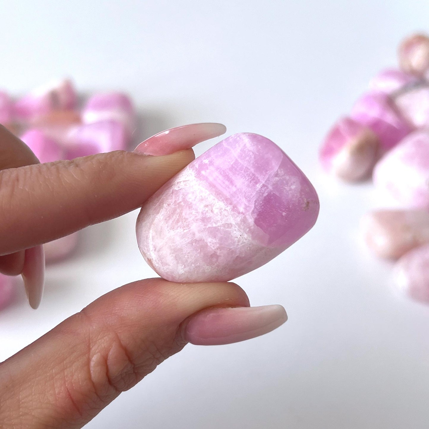 Pink Aragonite Tumbled Stone