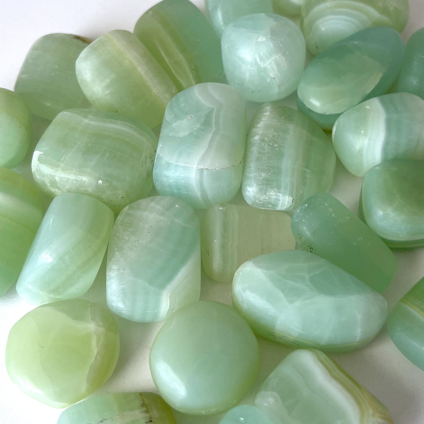 Pistachio Calcite Tumbled Stone