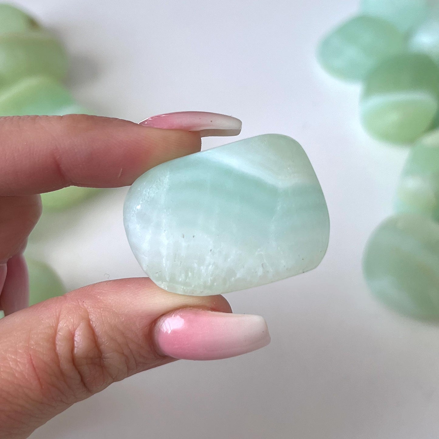Pistachio Calcite Tumbled Stone