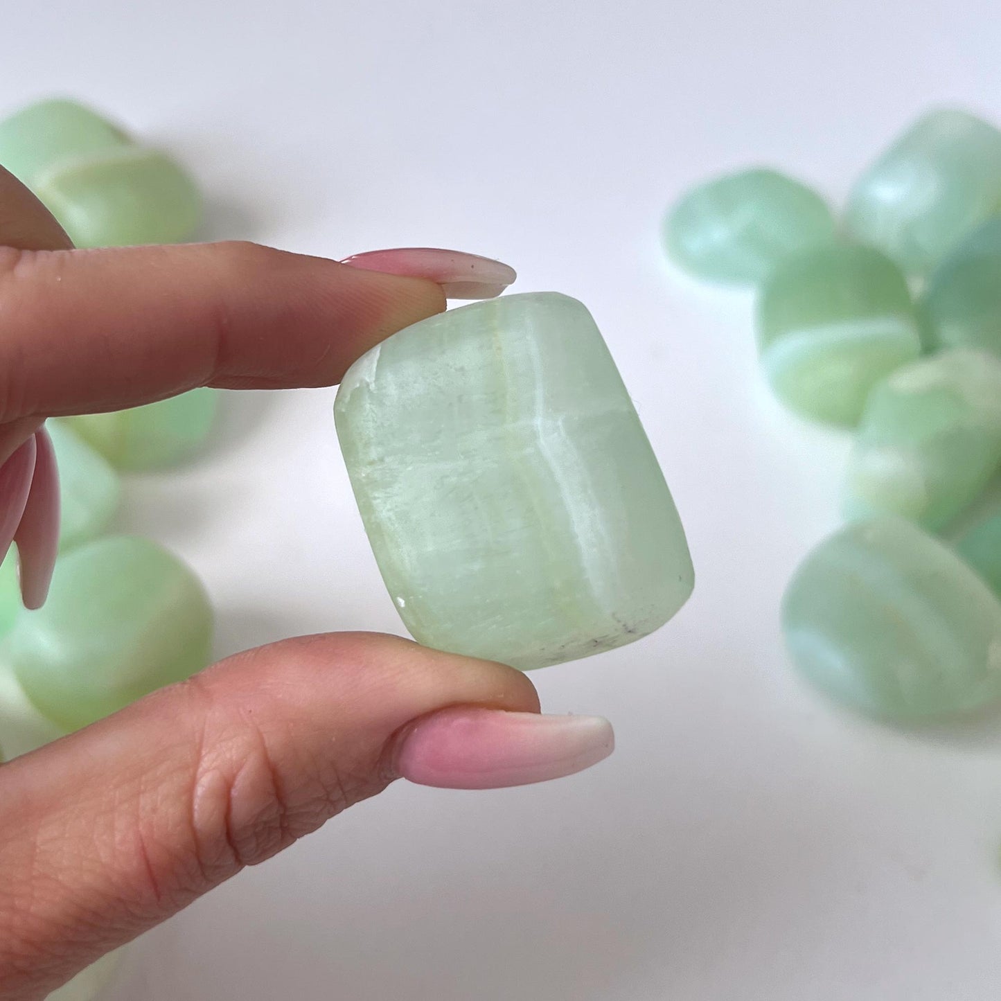 Pistachio Calcite Tumbled Stone