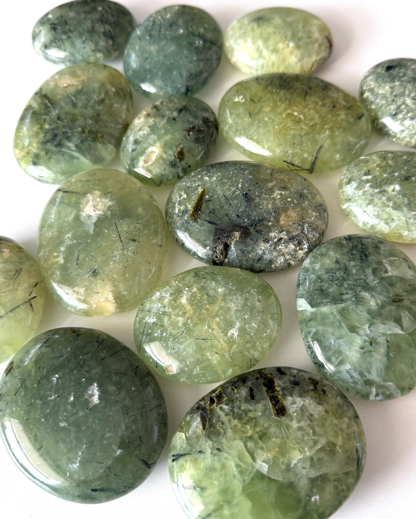 Prehnite Palm Stone