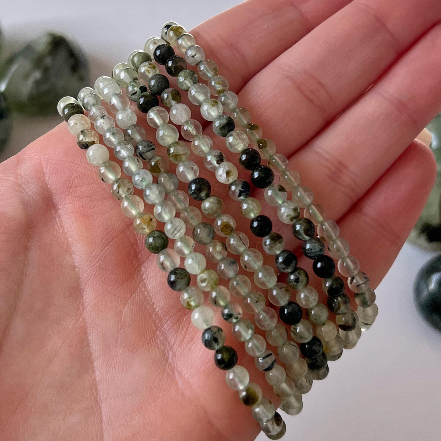 Prehnite Bracelet 4mm